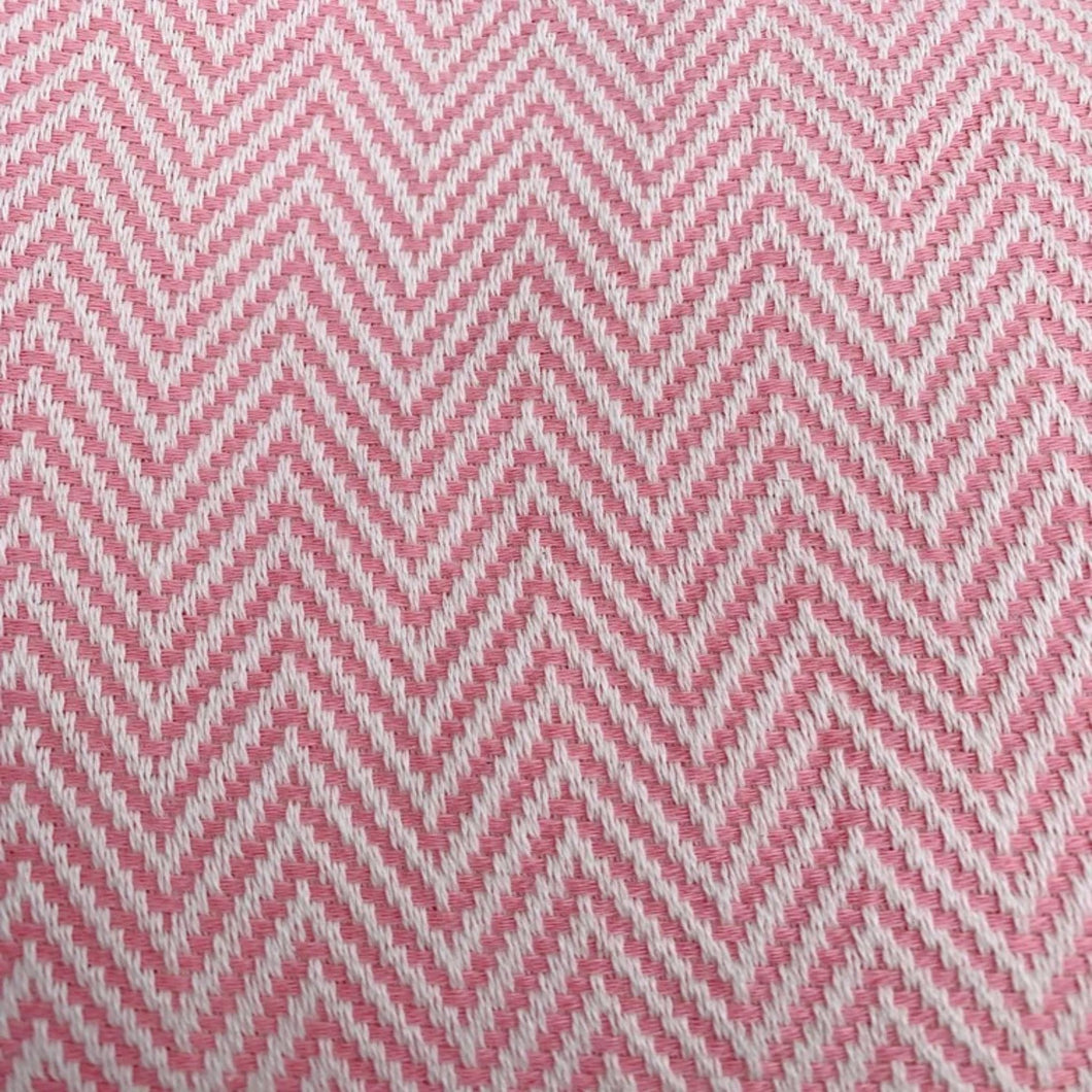 Turkish Towel-Rose Pink Herringbone