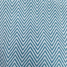Load image into Gallery viewer, Turkish Towel- Capri Turquoise Herringbone
