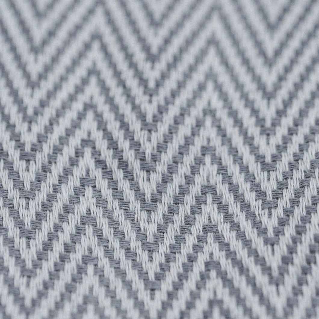 Turkish Towel- Shadow Grey Herringbone